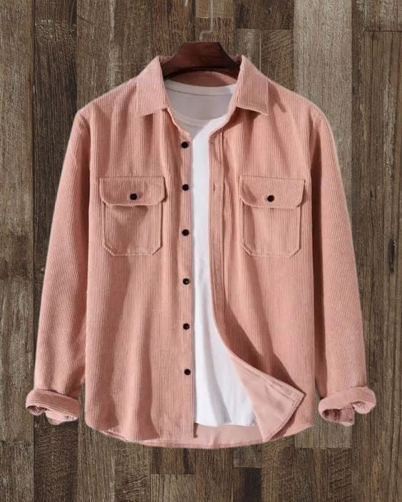 Dusty Rose Corduroy Overshirt