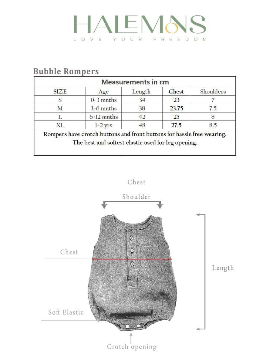 Comfortable Red Pure Cotton Baby Bubble Unisex Romper